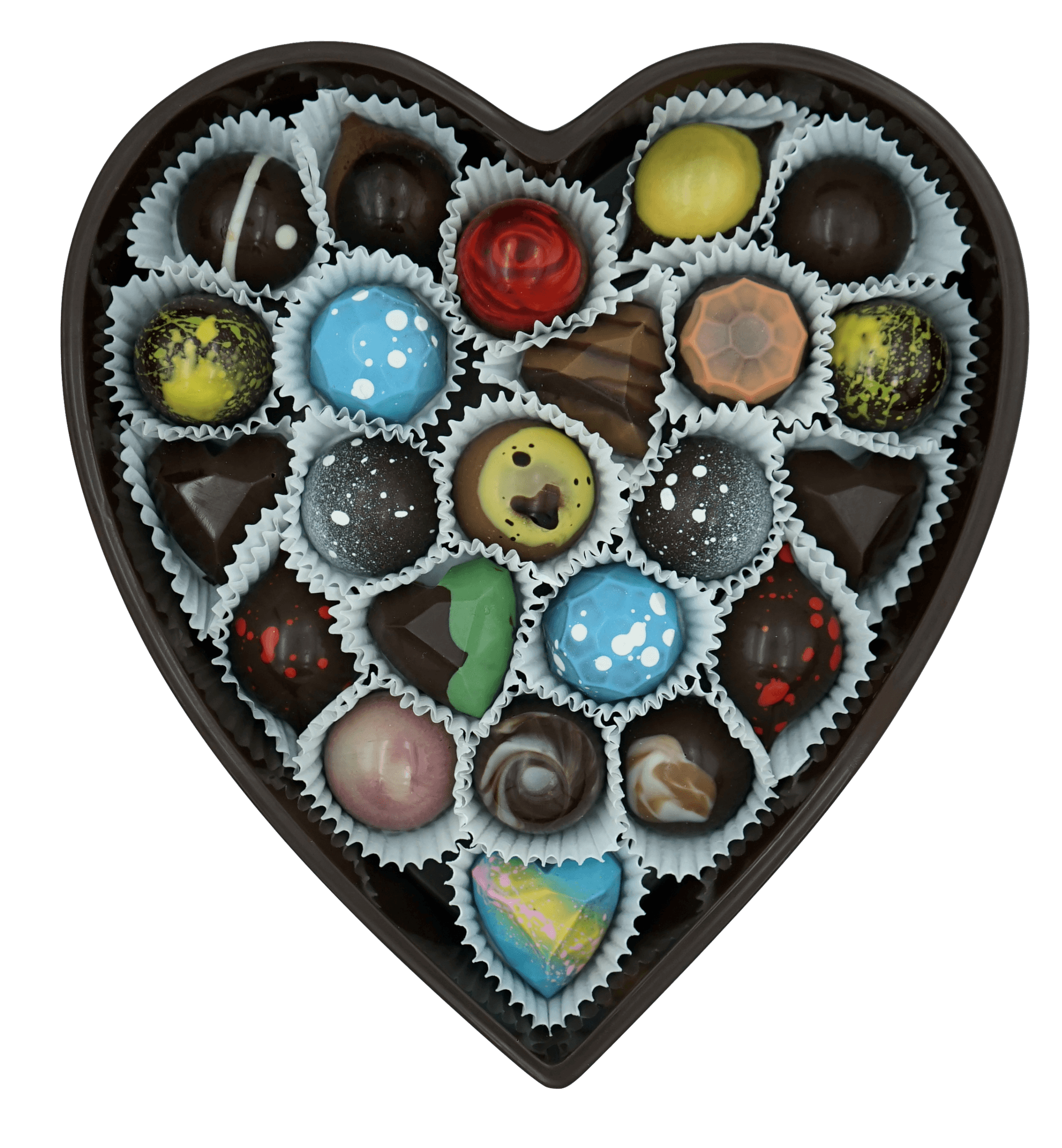 23 PC Milk Chocolate Heart Box